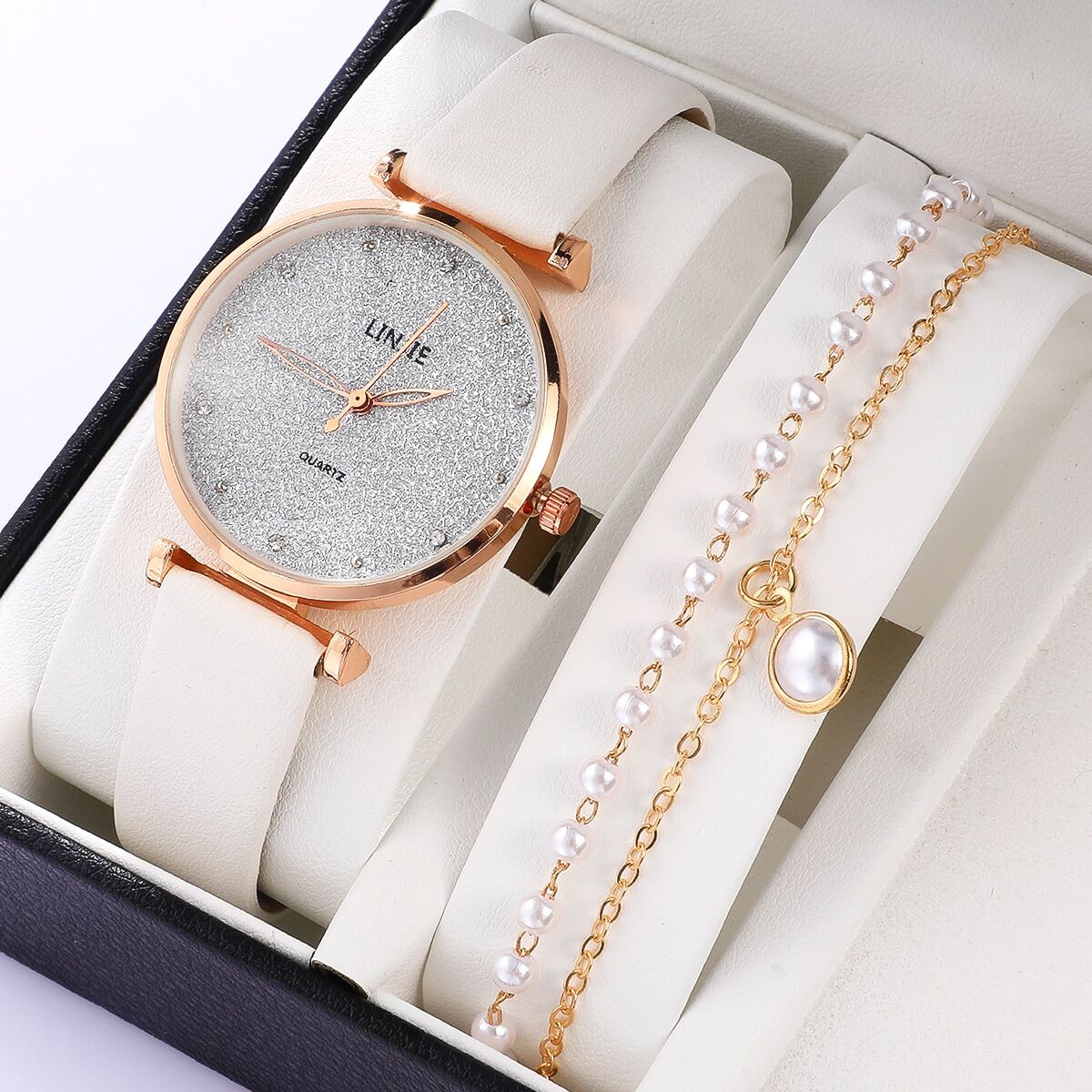 Relógio Feminino Conjunto Luxo Constellation
