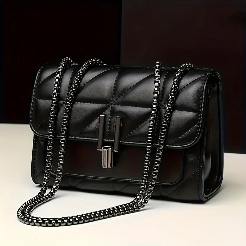 Bolsa Transversal Luxura Vantrelle – Elegância Matelassê em Couro Genuíno