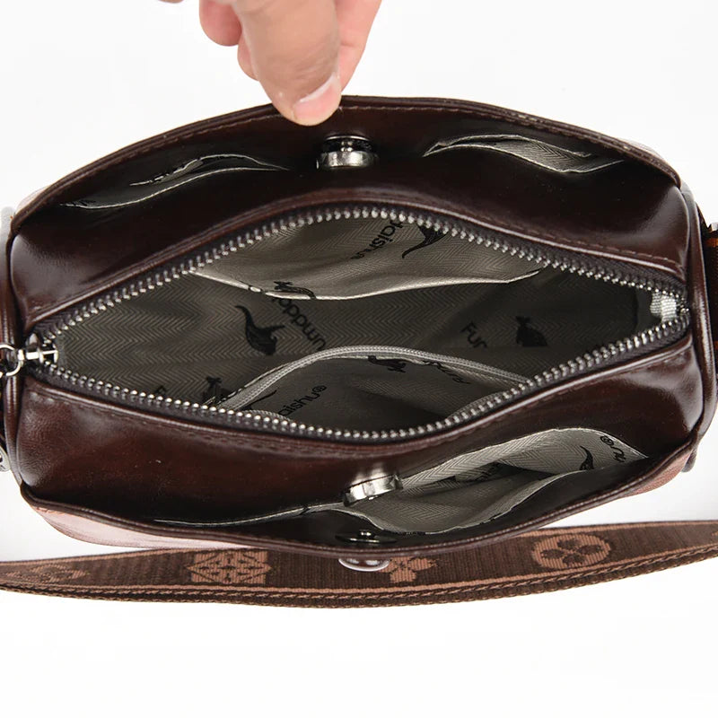 Bolsa Feminina de Couro Tiraloco transversal SayLumière