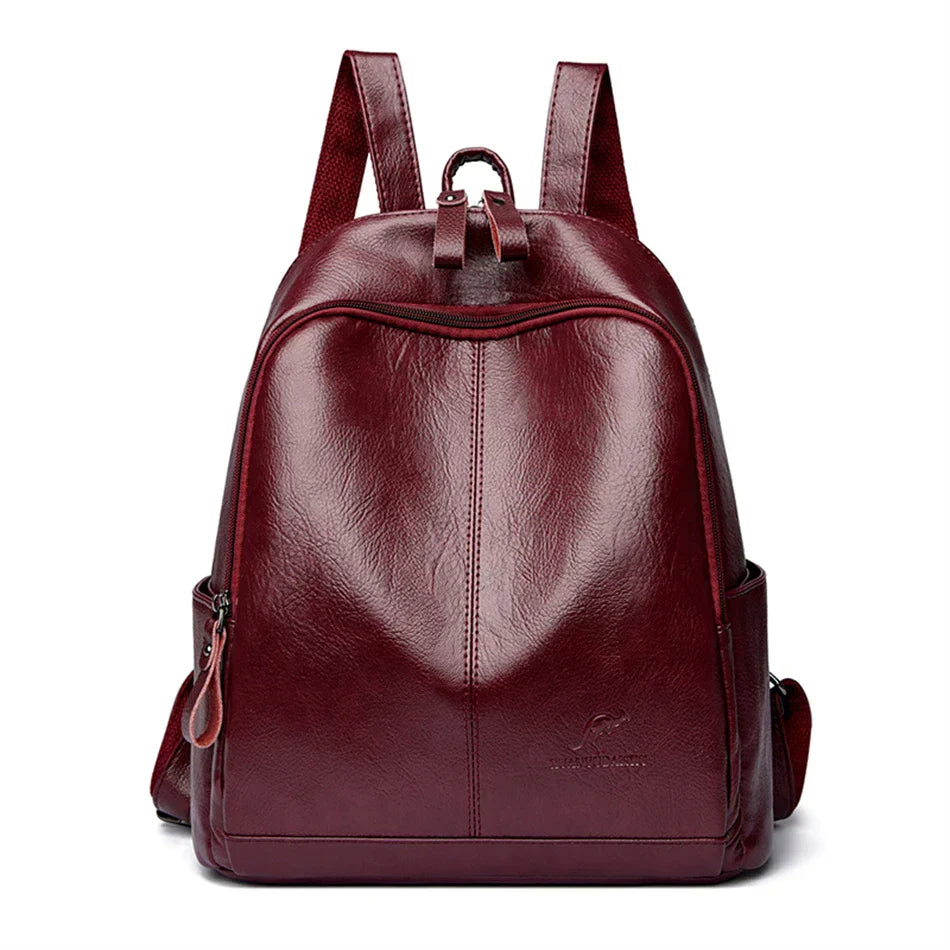 Mochila Feminina La Vellure de Couro – Espaçosa, Sofisticada e Versátil para o Dia a Dia
