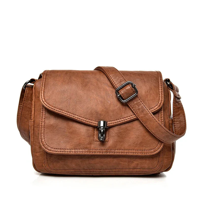Bolsa Feminina de Couro Tiracolo transversal LaDivina