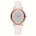 Relógio rose gold feminino com cristais brilhantes
