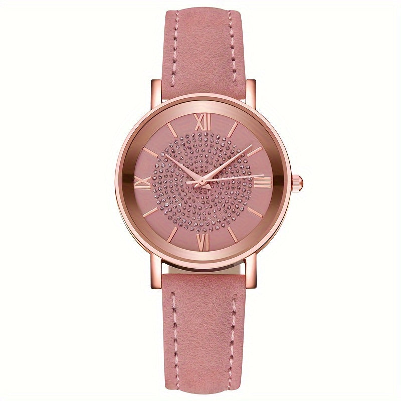 Relógio feminino de luxo com mostrador elegante