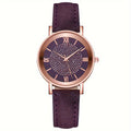 Relógio rose gold feminino com cristais brilhantes