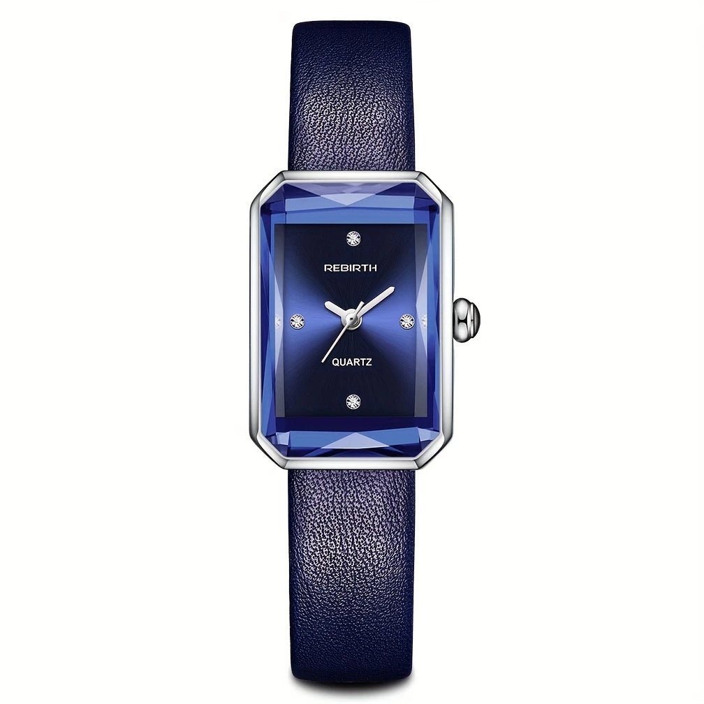 Relógio Feminino de Quartzo Rebirth – Estilo Atemporal com Toque Moderno