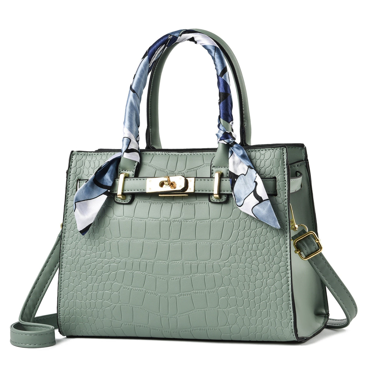 Bolsa cinza com alça fixa e design europeu elegante

