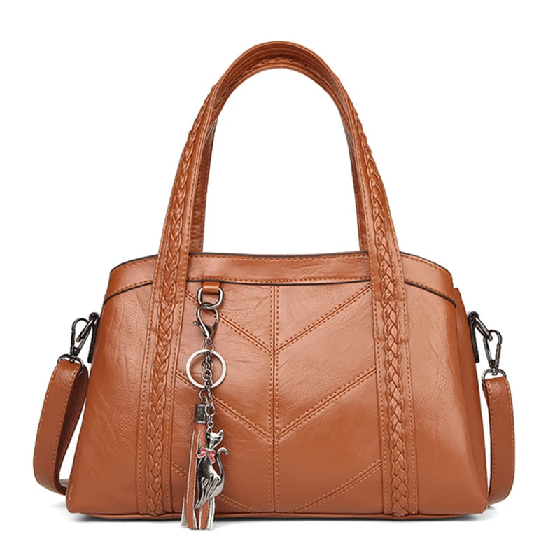 Bolsa Feminina de Couro Tiraloco Transversal Matelassê