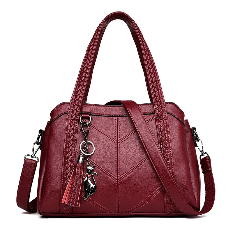 Bolsa Feminina de Couro Tiraloco Transversal Matelassê